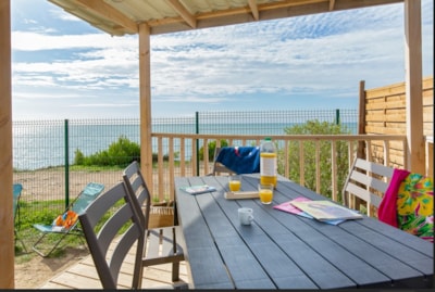 Mobile home ~32m² PRIVILEG - Facing the sea - 3 bedrooms + air-conditioning