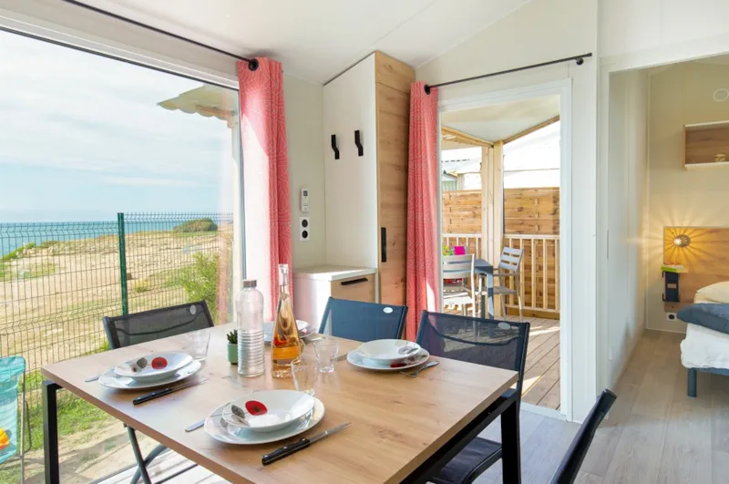 Mobil-Home ~32M² Privilege - Face À La Mer - 3 Chambres + Climatisation