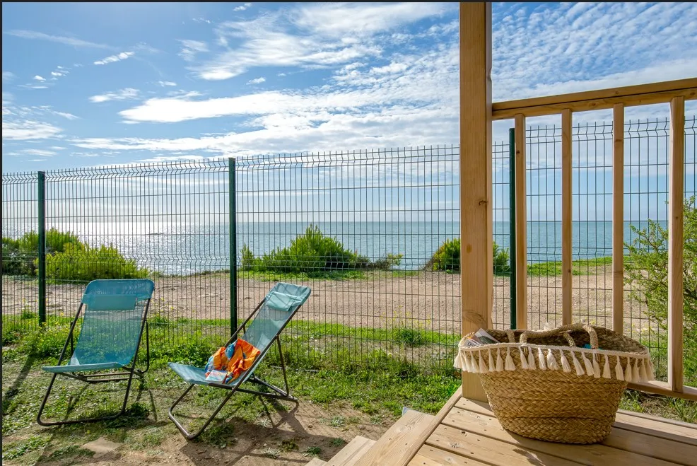 Mietunterkunft - Mobilheim ~32M²  Privilige - Meerblick - 3 Zimmer + Klimaanlage - Camping Les Mouettes