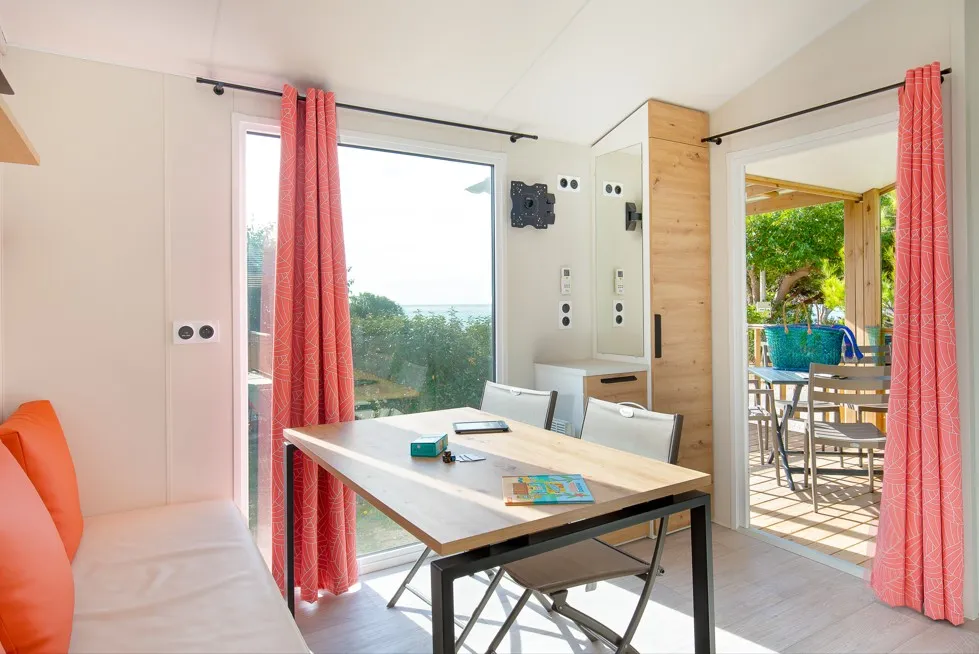 Mietunterkunft - Mobilheim ~28M² - Premium - Vue Mer - 2 Schlafzimmer + Klimaanlage - Camping Les Mouettes
