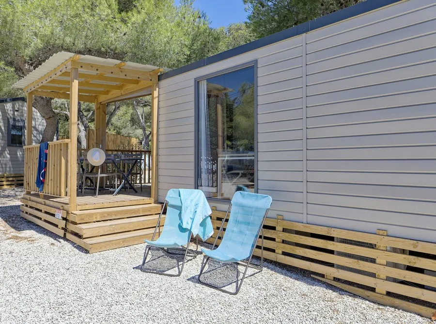 Location - Mobil-Home ~33M² - Vue Partielle Mer - 3 Chambres + Climatisation - Camping Les Mouettes