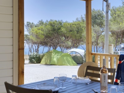 Mobile home ~28m² - PREMIUM - Seaview - 2 bedrooms + air-conditioning