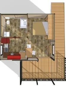 Chalet 20M² Pmr + Climatisation