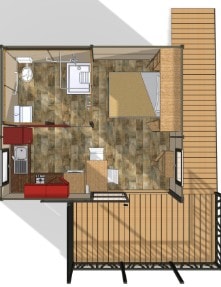 Chalet 20m² Wheelchair friendly air conditioning