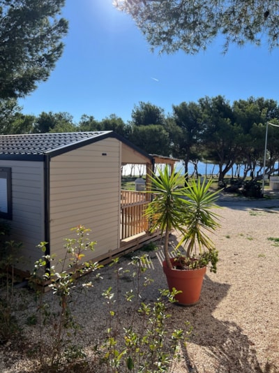 Mobile home ~33m² - partial sea view - 3 bedrooms + air-conditioning