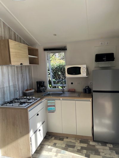 Mobile-home ~26m² - 2 bedrooms + air-conditioning
