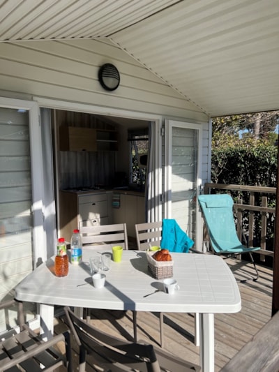 Mobile-home ~26m² - 2 bedrooms + air-conditioning