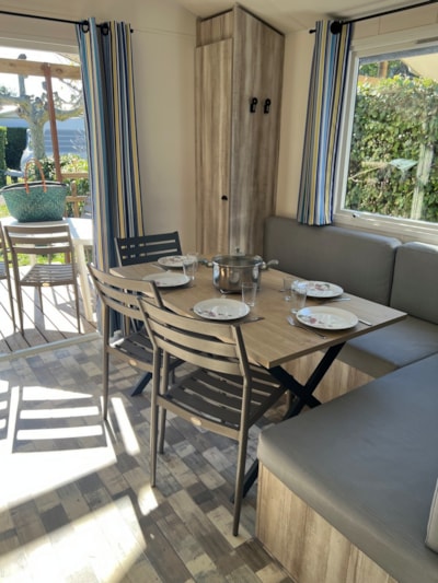 Mobile-home ~26m² - 2 bedrooms + air-conditioning
