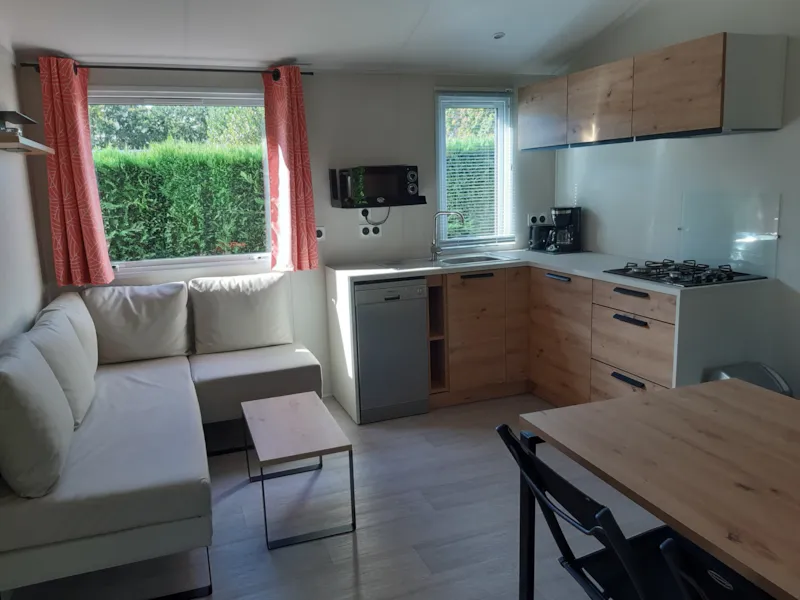 Mobilhome Féérique 33M² (3 Chambres) Terrasse Semi-Couverte