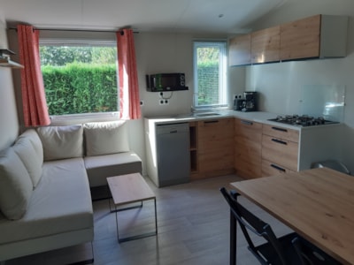 Stacaravan Féerique 33m² (3 bedrooms) Half-covered terrace — 1