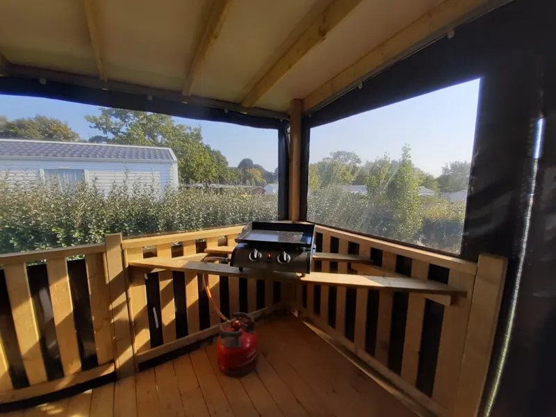 Mobilhome Quattro 40M² ( 4 Chambres ) Terrasse Bois Couverte Et Fermée