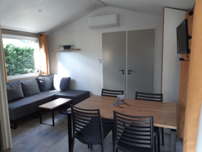 Mobile-home authentique 27m² (2 bedrooms) half-covered terrace — 1