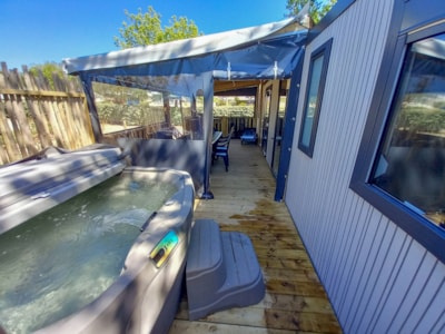 Mobilhome Trio Premium 40m² Jacuzzi (3 bedrooms), Covered terrace — 6