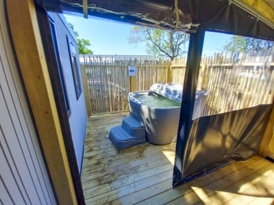 Mobilhome Trio Premium 40m² Jacuzzi (3 bedrooms), Covered terrace — 8