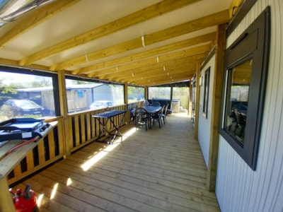 Mobilhome Quattro Premium 40m² Jacuzzi (4 bedrooms), Covered terrace — 2