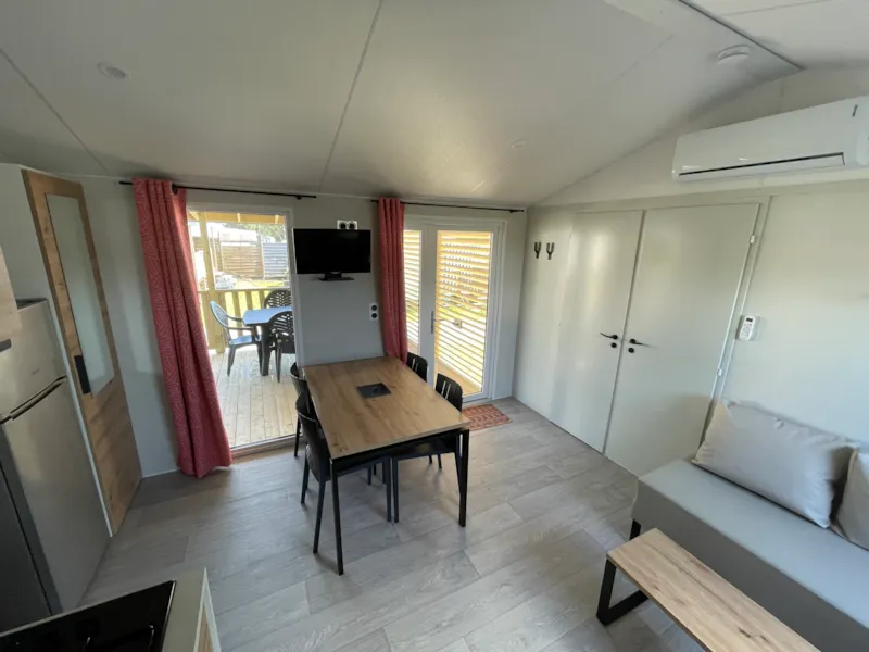 Mobilhome Féérique 33M² (3 Chambres) Terrasse Semi-Couverte