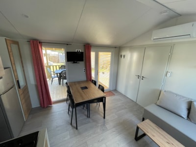 Stacaravan Féerique 33m² (3 bedrooms) Half-covered terrace — 6