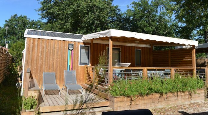 Mobil-Home Premium Clim 28M² - 2 Chambres + Terrasse Semi-Couverte + Tv + Draps + Serviettes Inclus