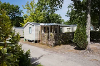 Mietunterkunft - Mobilheim Confort 28M² - 2 Zimmer + Überdachte Terrasse + Tv - Flower Camping La Canadienne