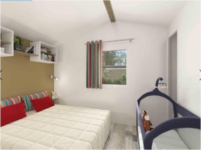 Mobile home CONFORT 28m² - 2 bedrooms + sheltered terrace + TV — 3