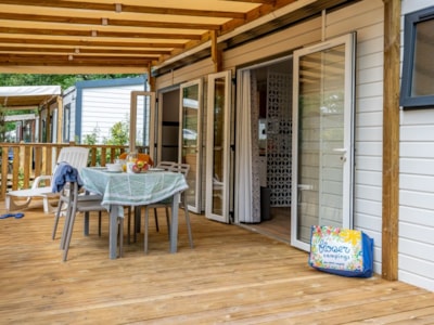 Mobile home PREMIUM 33m² - 3 bedrooms + terrace + TV + dishwasher + sheets + towels — 2