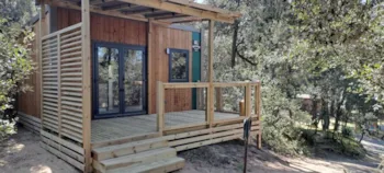 Mietunterkunft - Neu // Homeflower Premium 20M² – 1 Schlafzimmer + Halbüberdachte Terrasse + Tv + Bettwäsche + Handtü - Flower Camping La Canadienne