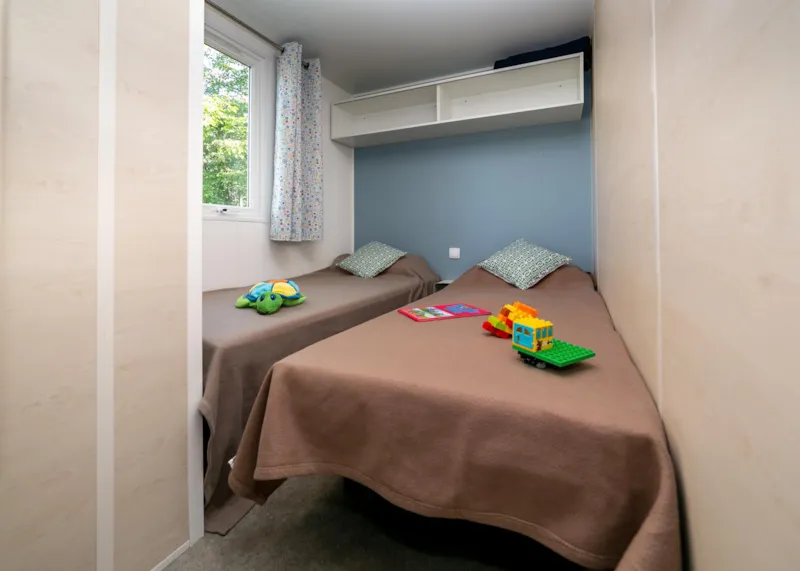 Mobil-Home Premium 2 Chambres + Clim + Lave-Vaisselle + Terrasse Couverte +Plancha