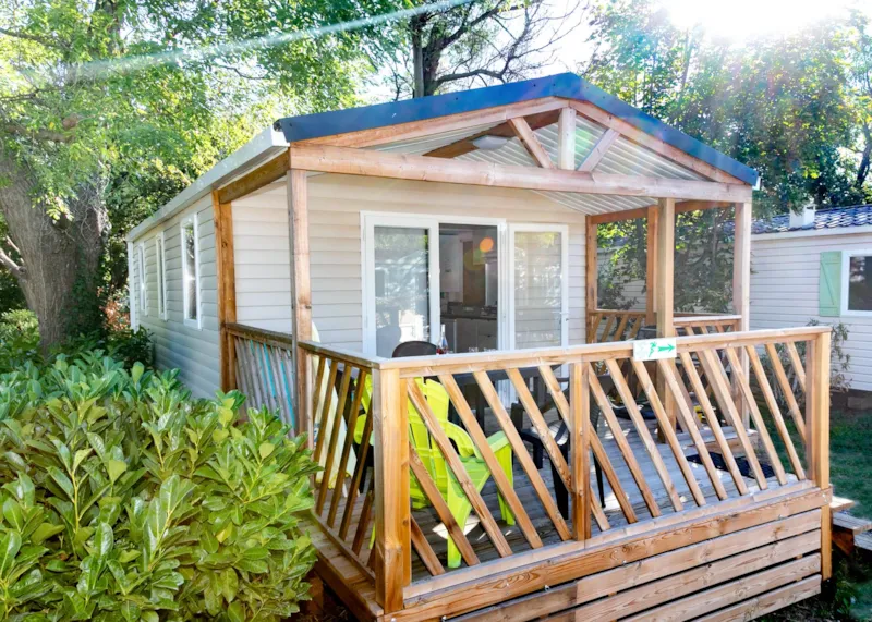 Mobil-Home Premium 2 Chambres + Clim + Lave-Vaisselle + Terrasse Couverte +Plancha
