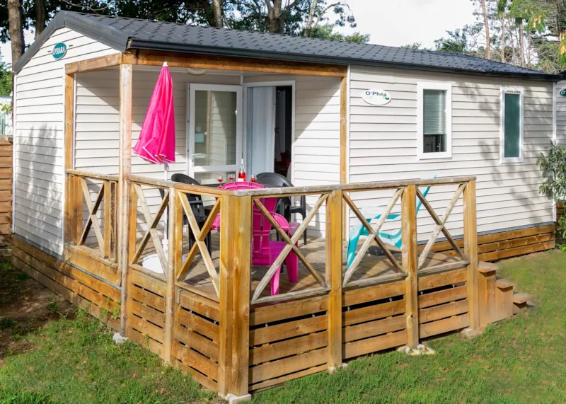 Mobil Home 2 Chambres + Clim +Terrasse Semi-Couverte