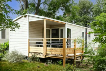 Mietunterkunft - Gamme Lodge 2020  3Ch 6Personnes Clim+ Plancha - CAMPING LA GARENNE