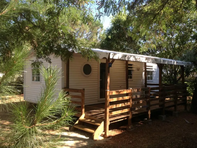 Mobil-Home Cypres Confort 29M² (3 Chambres) - Terrasse Couverte 16 M² - Tv + Climatisation