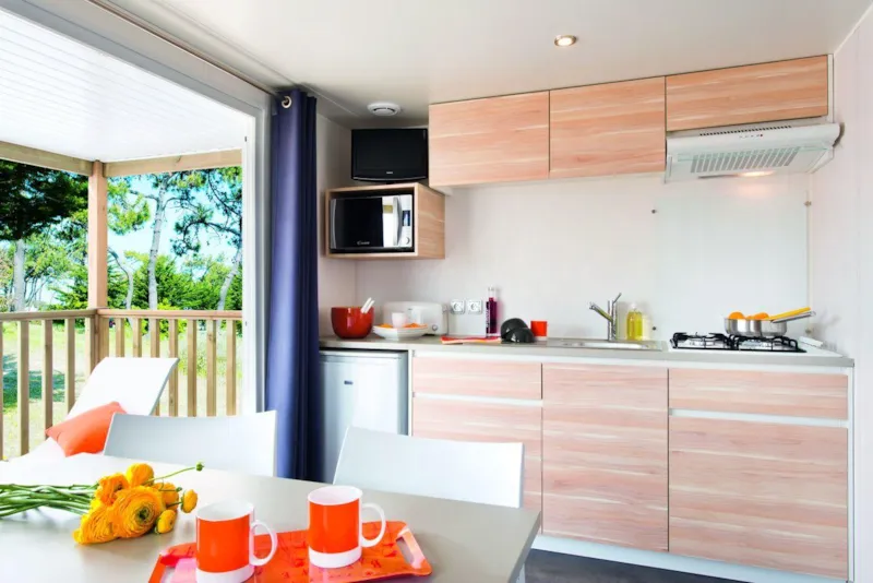 Mobil-Home Pin Parasol Standard 30M² (2 Chambres) - Terrasse Couverte 8 M²- Tv-Non Climatise