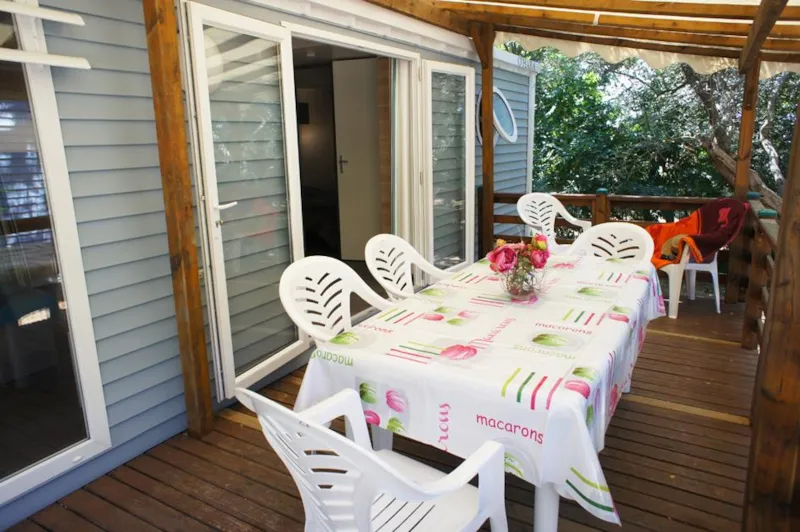Mobil-Home Lavande Confort 29M² (2 Chambres) - Terrasse Couverte 16M² - Tv + Climatisation