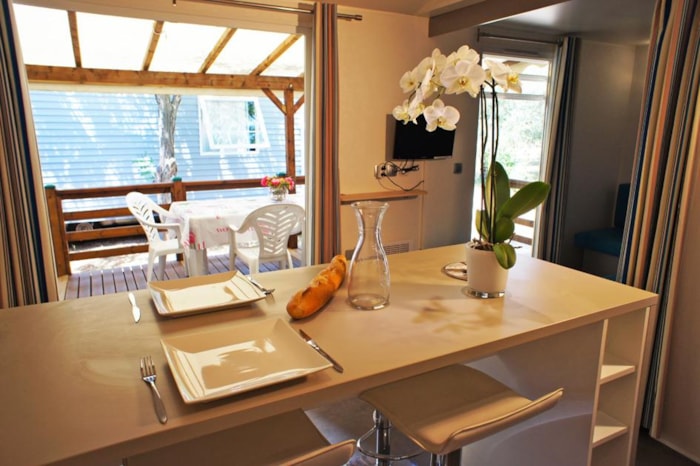 Mobil-Home Lavande Confort 29M² (2 Chambres) - Terrasse Couverte 16M² - Tv + Climatisation