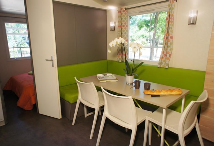 Mobil-Home Cypres Confort 29M² (3 Chambres) - Terrasse Couverte 16 M² - Tv + Climatisation