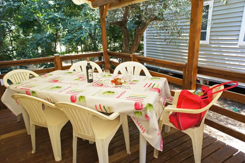 Mobil-Home Cypres Confort 29M² (3 Chambres) - Terrasse Couverte 16 M² - Tv + Climatisation