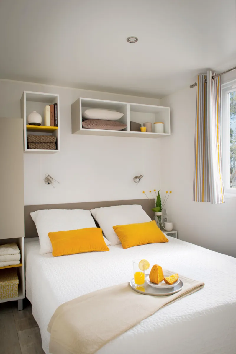 Mobil-Home Romarin Confort 32M² (2 Chambres)+ - Terrasse Couverte 8 M² - Tv + Climatisation