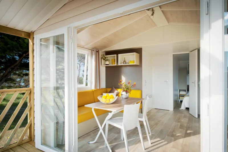 Mobil-Home Romarin Confort 32M² (2 Chambres)+ - Terrasse Couverte 8 M² - Tv + Climatisation