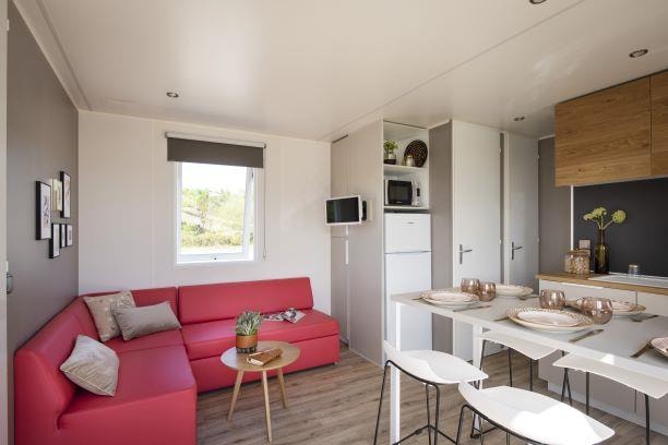 Mobil-Home Laurier Rose Premium (3 Chambres) 33M2 - Terrasse Couverte  19M2+ Lv + Tv + Climatisation