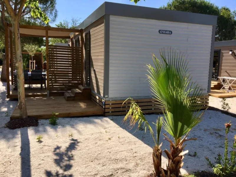 Mobil-Home Oranger Premium 33M2 (2 Chambres) Terrasse Couverte 19M2- 2 Sdb + Lv + Tv + Climatisation