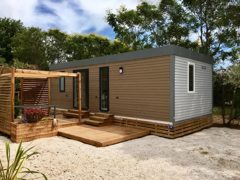 Mobil-Home Laurier Rose Premium (3 Chambres) 33M2 - Terrasse Couverte  19M2+ Lv + Tv + Climatisation
