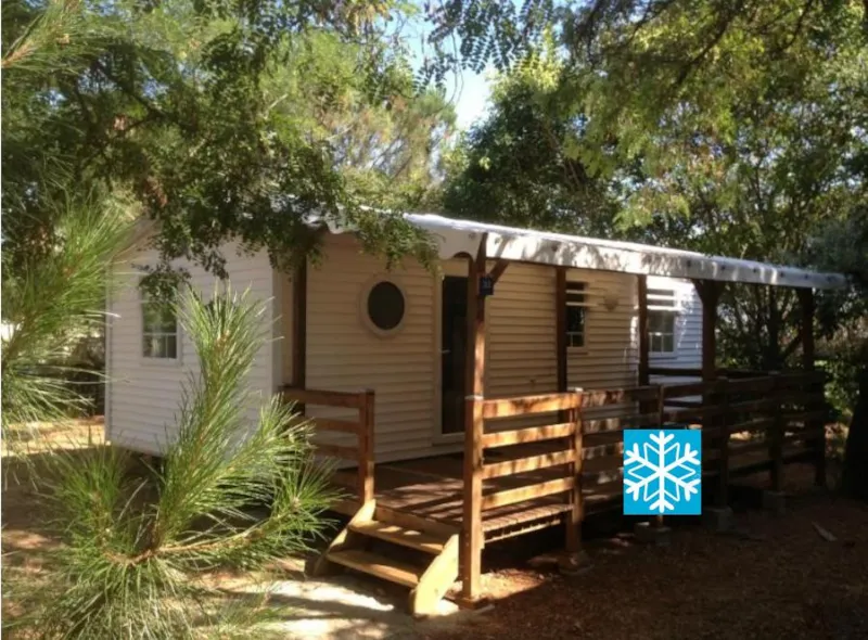 Mobil-Home Cypres Confort 29M² (3 Chambres) - Terrasse Couverte 16 M² - Tv + Climatisation