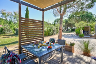 Mobile home ORANGER Premium (2 bedrooms) 33m2 - sheltered terrace 19m² + TV + air-conditioning — 3