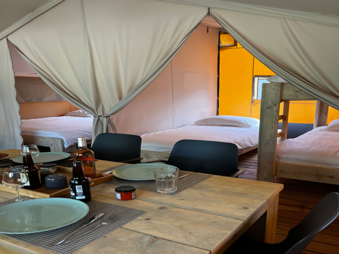 Safari Lodge 37 M2 (Sans Sanitaires), 2 Chambres, Terrasse Couverte