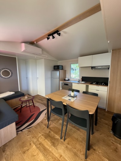NEW -Mobile home TAMARIS Premium (3 bedrooms) 33m2 - sheltered terrace 19m² + TV + air-conditioning — 3