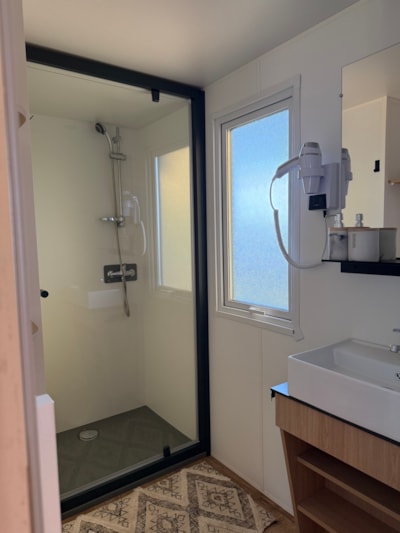 NEW -Mobile home TAMARIS Premium (3 bedrooms) 33m2 - sheltered terrace 19m² + TV + air-conditioning — 5