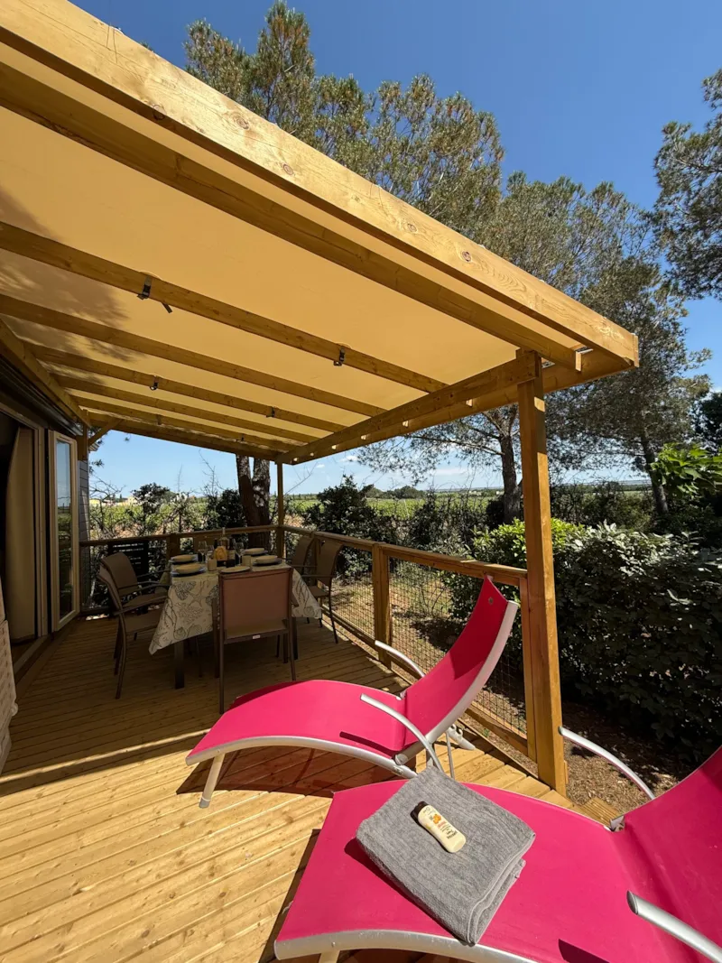 New -Mobil-Home Tamaris Premium (3 Chambres) 35M2 - Terrasse Couverte  19M2+ Lv + Tv + Climatisation