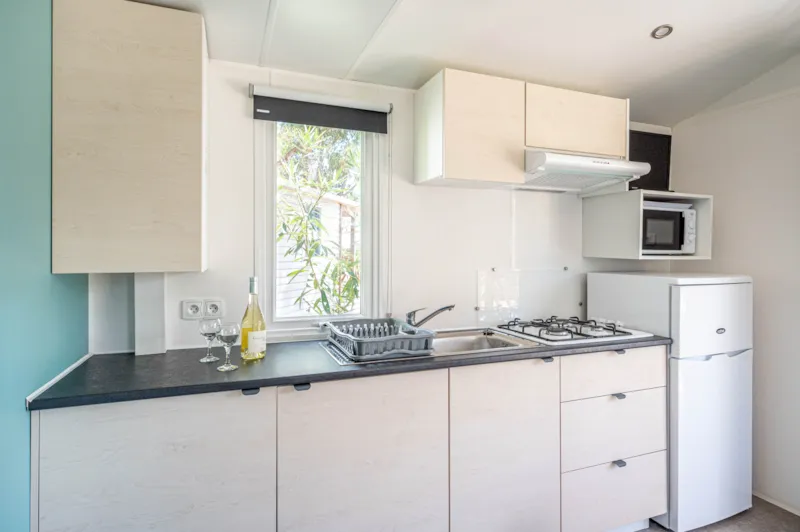 Mobil-Home Romarin Confort 32M² (2 Chambres)+ - Terrasse Couverte 8 M² - Tv + Climatisation