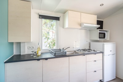 Mobile-Home ROMARIN Confort 32m² (2 bedrooms)- sheltered terrace  8m²- TV + air conditioning — 5