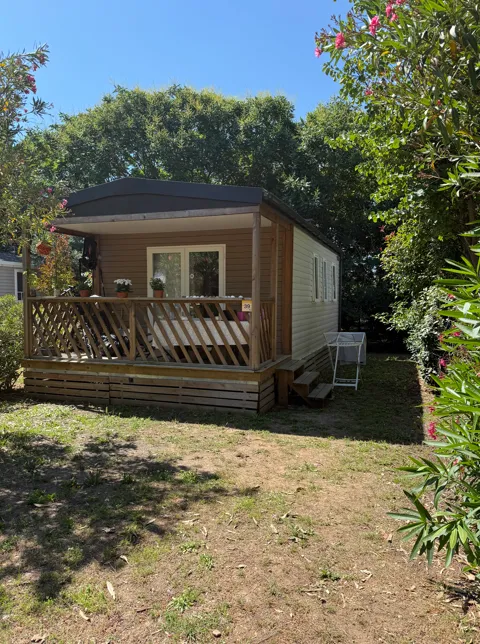 Mobil-Home Hibiscus Premium 32M² (2 Chambres) - Terrasse Couverte 8 M² - Tv - Lv - Climatisation